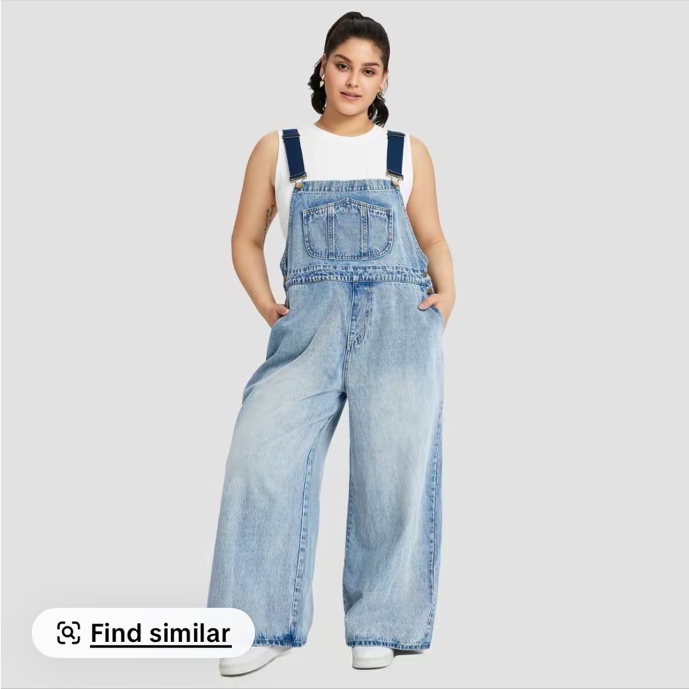 Cider Light Blue Denim Overalls